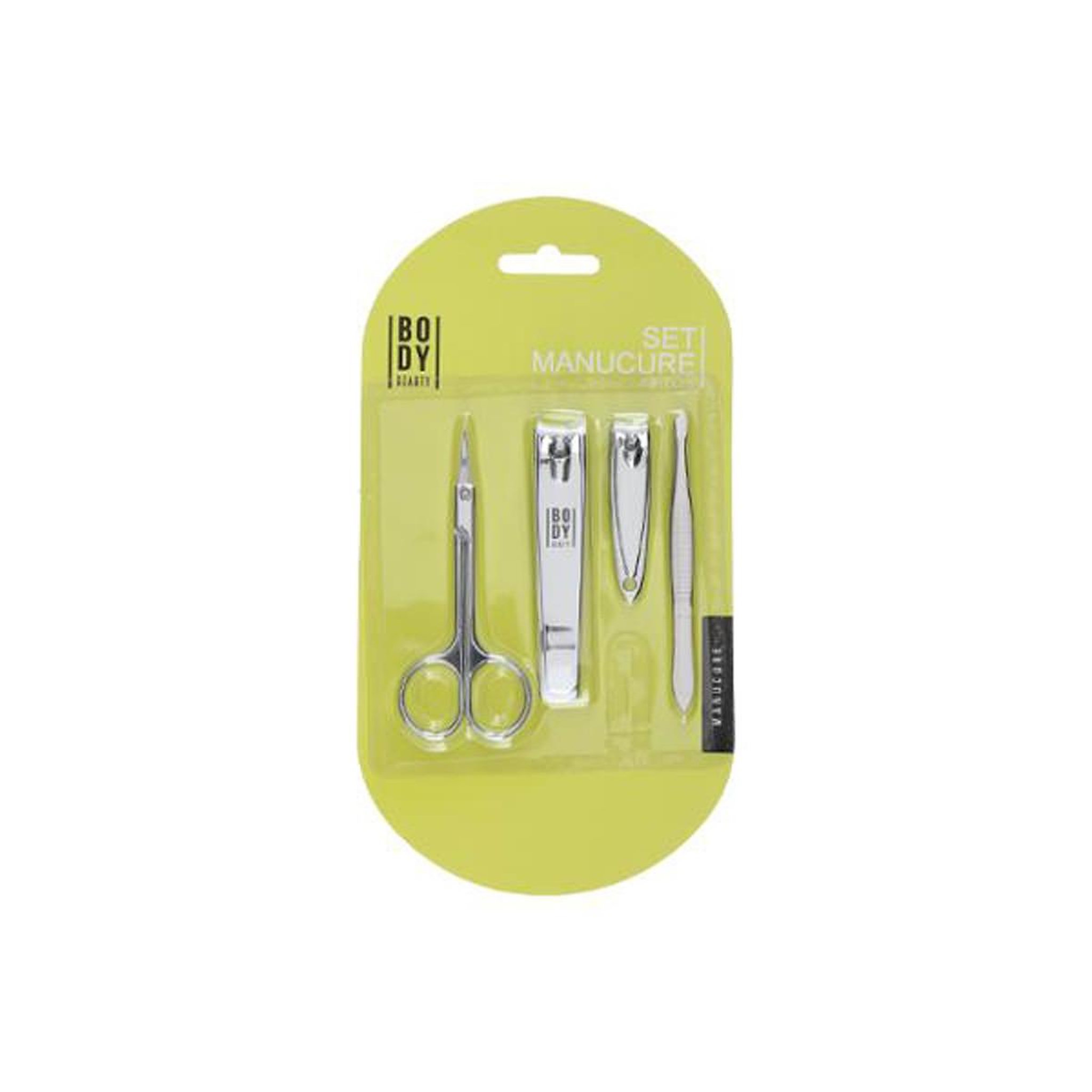 Voir la diapositive 2 : Body beauty Set manucure 4 pièces  beauty  9cm argent & gris
