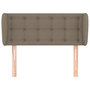 Voir la diapositive 3 : VIDAXL Tete de lit avec oreilles Taupe 93x23x78/88 cm Tissu
