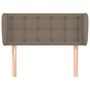Voir la diapositive 3 : VIDAXL Tete de lit avec oreilles Taupe 93x23x78/88 cm Tissu