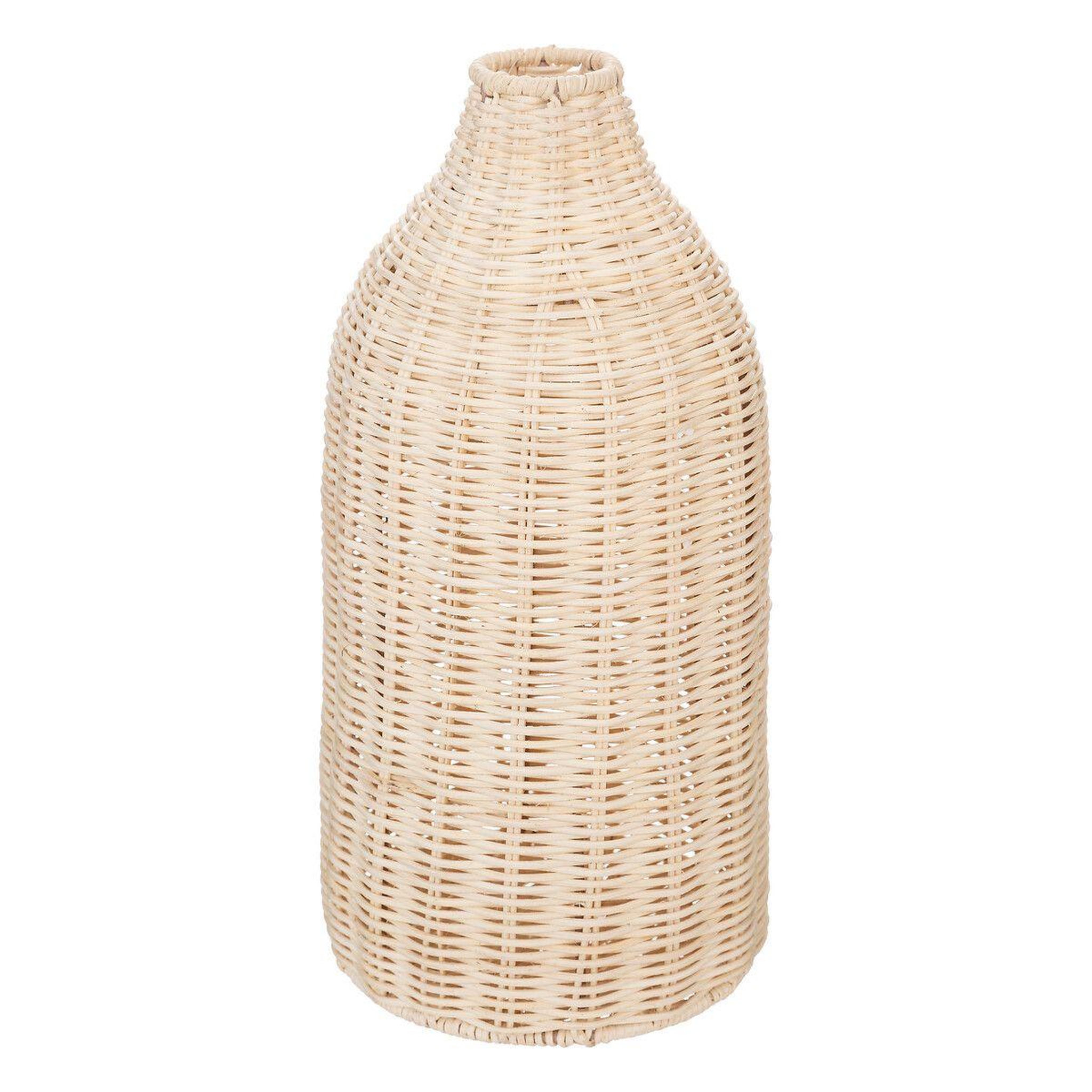 ATMOSPHERA Vase design en rotin  seav  32cm beige