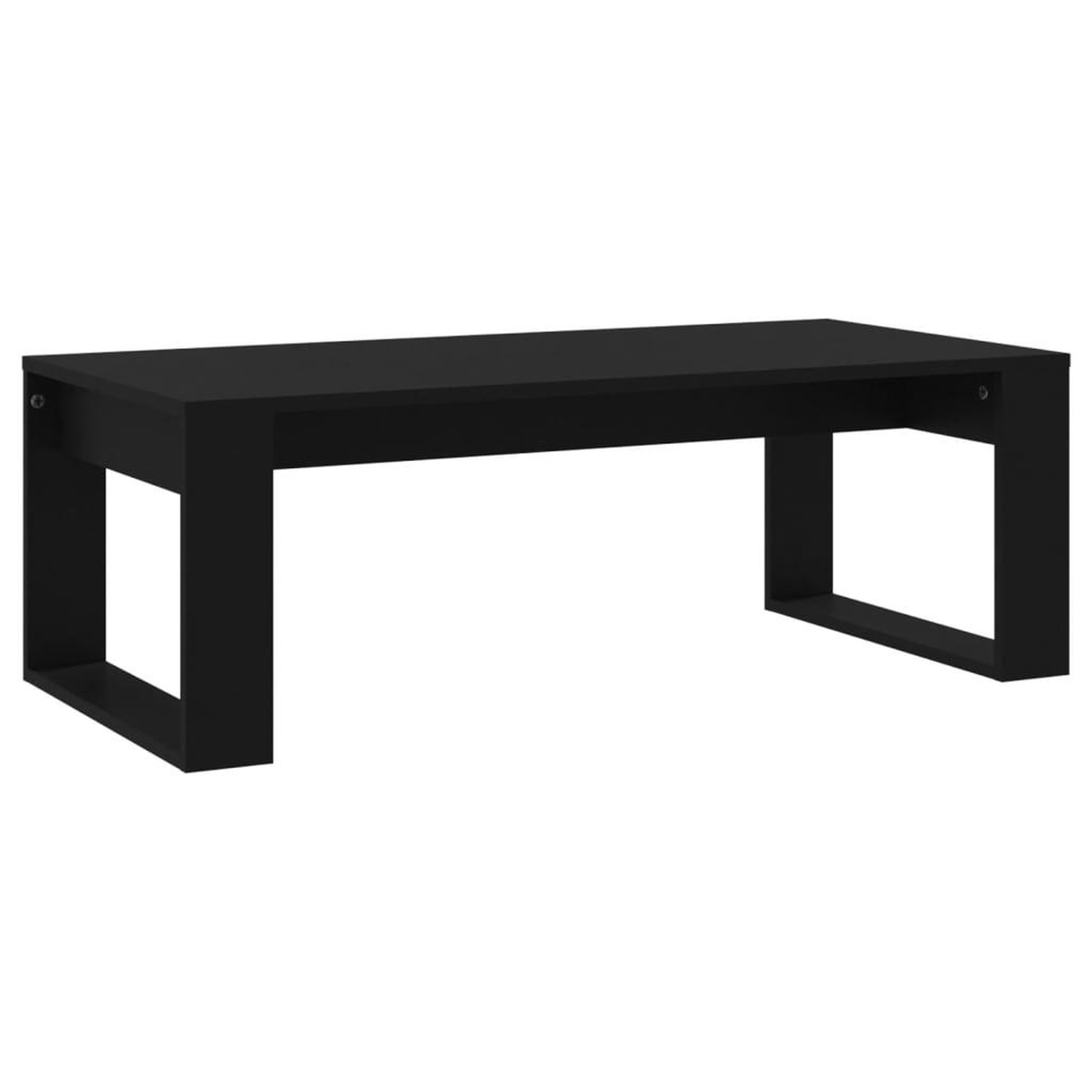 Voir la diapositive 2 : VIDAXL Table basse noir 102x50x35 cm bois d'ingenierie
