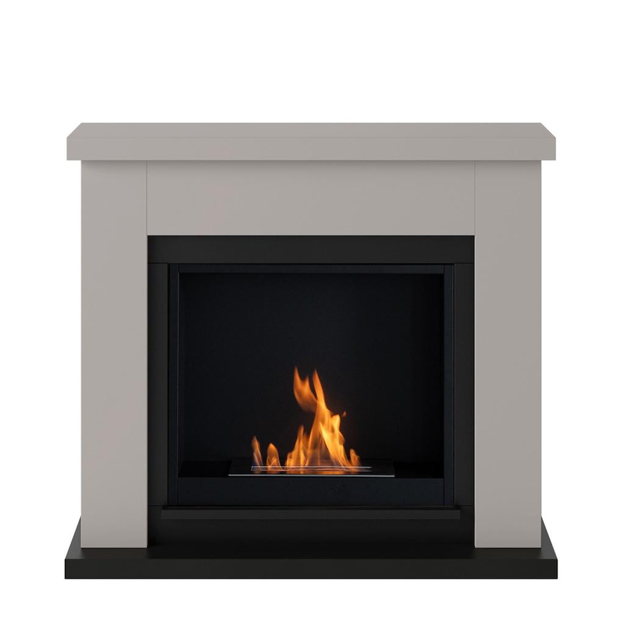 CENTRALE BRICO Cheminée bioéthanol - FreeFlame FRODE - flamme réelle sans conduit - beige