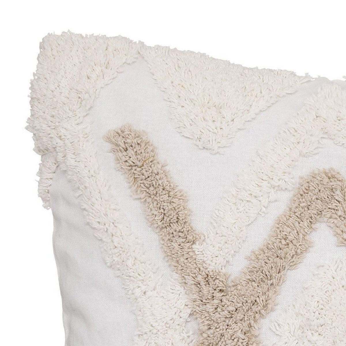 ATMOSPHERA Housse de coussin tufté 40x40 cm