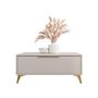Voir la diapositive 6 : BEST MOBILIER Boccioni - table basse - beige - 1 tiroir - 104 cm