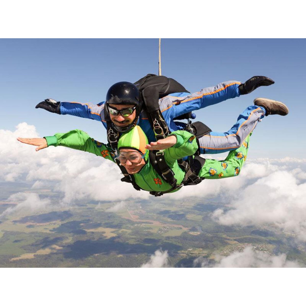 Smartbox Saut en parachute à 4200 mètres d'altitude pour 2 personnes près d'Amiens - Coffret Cadeau Sport & Aventure