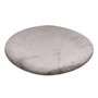 Voir la diapositive 2 : Paris Prix Tapis Uni Rond Doux à Poils Longs  Rabbit  Argent