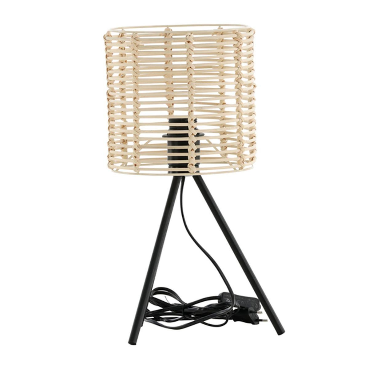 Paris Prix Lampe à Poser en Rotin  Fence  40cm Naturel