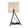 Voir la diapositive 1 : Paris Prix Lampe à Poser en Rotin  Fence  40cm Naturel