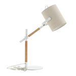 Paris Prix Lampe de Bureau Design  Dennis  66cm Beige & Blanc
