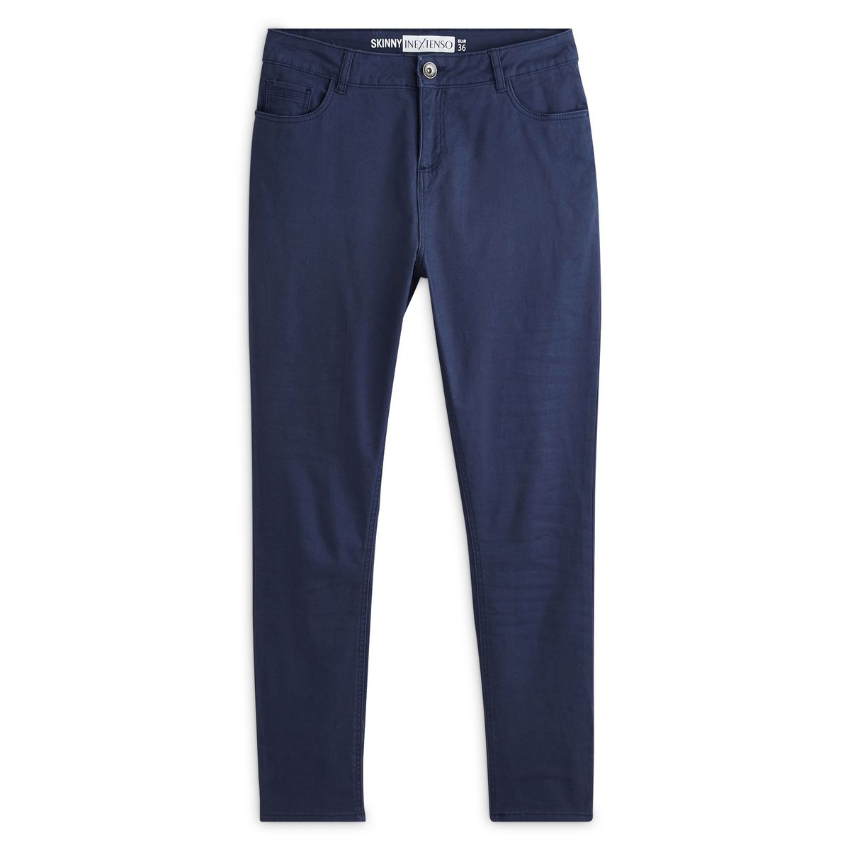 INEXTENSO Pantalon skinny bleu marine femme