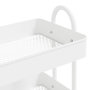 Voir la diapositive 5 : VIDAXL Chariot a 3 niveaux Blanc 43x34x79 cm Acier