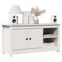 Voir la diapositive 3 : VIDAXL Meuble TV Blanc 103x36,5x52 cm Bois de pin massif