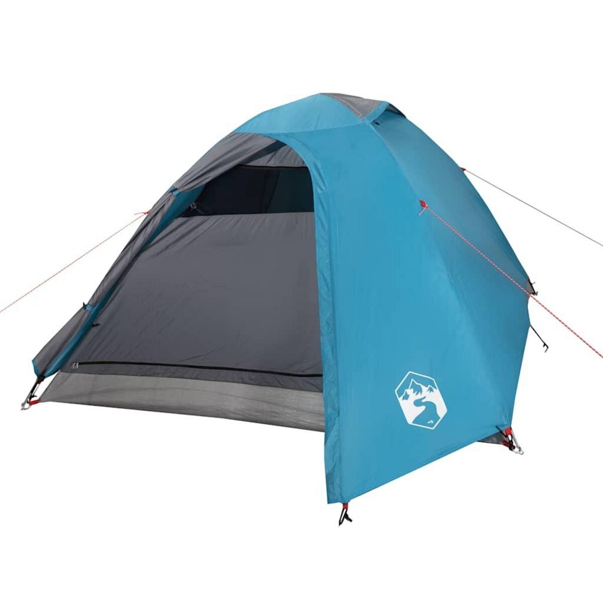 VIDAXL Tente de camping a dome 3 personnes bleu impermeable