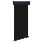 VIDAXL Auvent lateral de balcon 105x250 cm noir