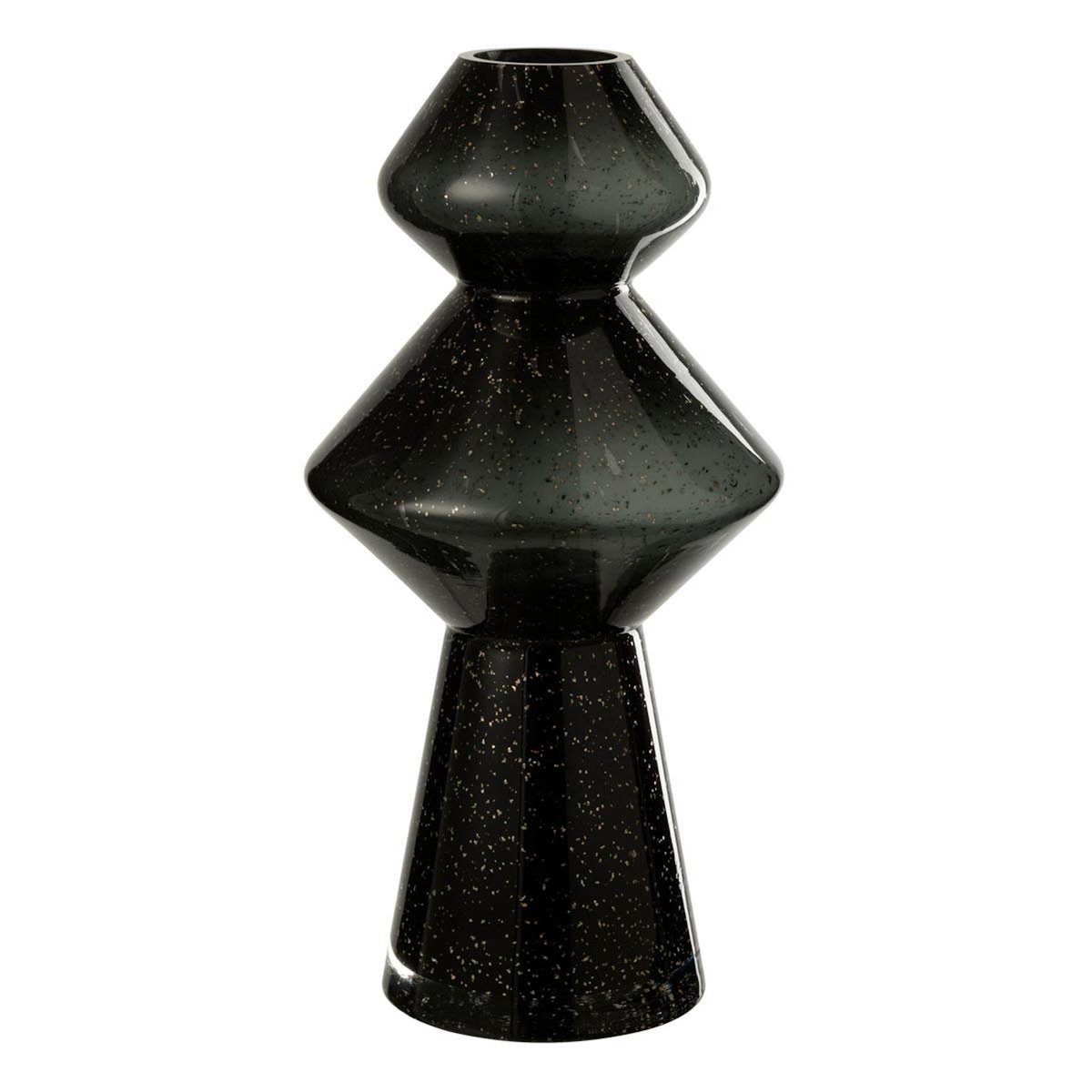Paris Prix Vase Design en Verre  Carol  35cm Noir