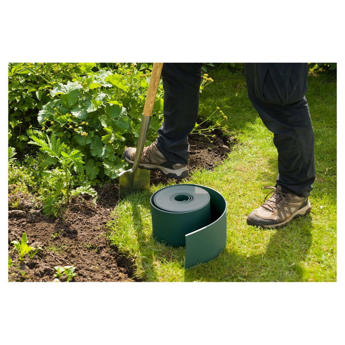 Nature Bordure de jardin - PE, épaisseur 3 mm, vert