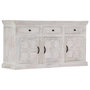 Voir la diapositive 1 : VIDAXL Buffet Blanc 140x40x74 cm Bois de manguier massif