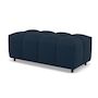 Voir la diapositive 6 : LISA DESIGN Adelaide - canapé d'angle réversible 4 places avec pouf d'appoint en tissu texturé