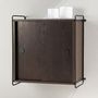 Voir la diapositive 6 : Paris Prix Étagère Murale 2 Portes  Paris  68cm Marron Foncé