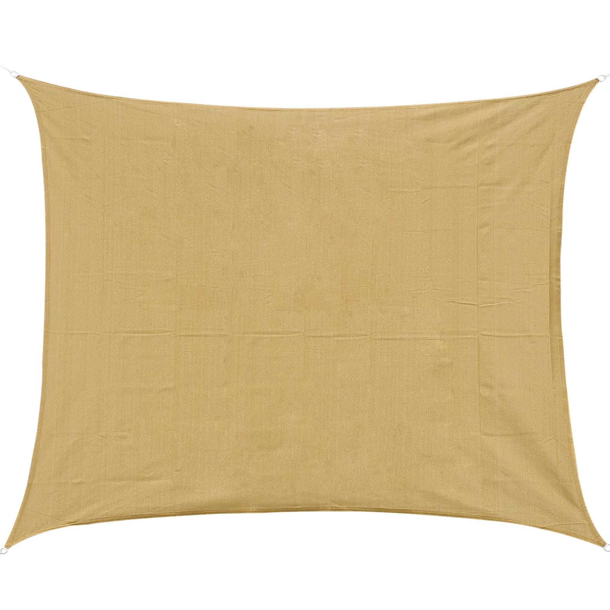 Voir la diapositive 1 : HOMCOM Voile d'ombrage rectangulaire 4x6m toile solaire taud de soleil sable
