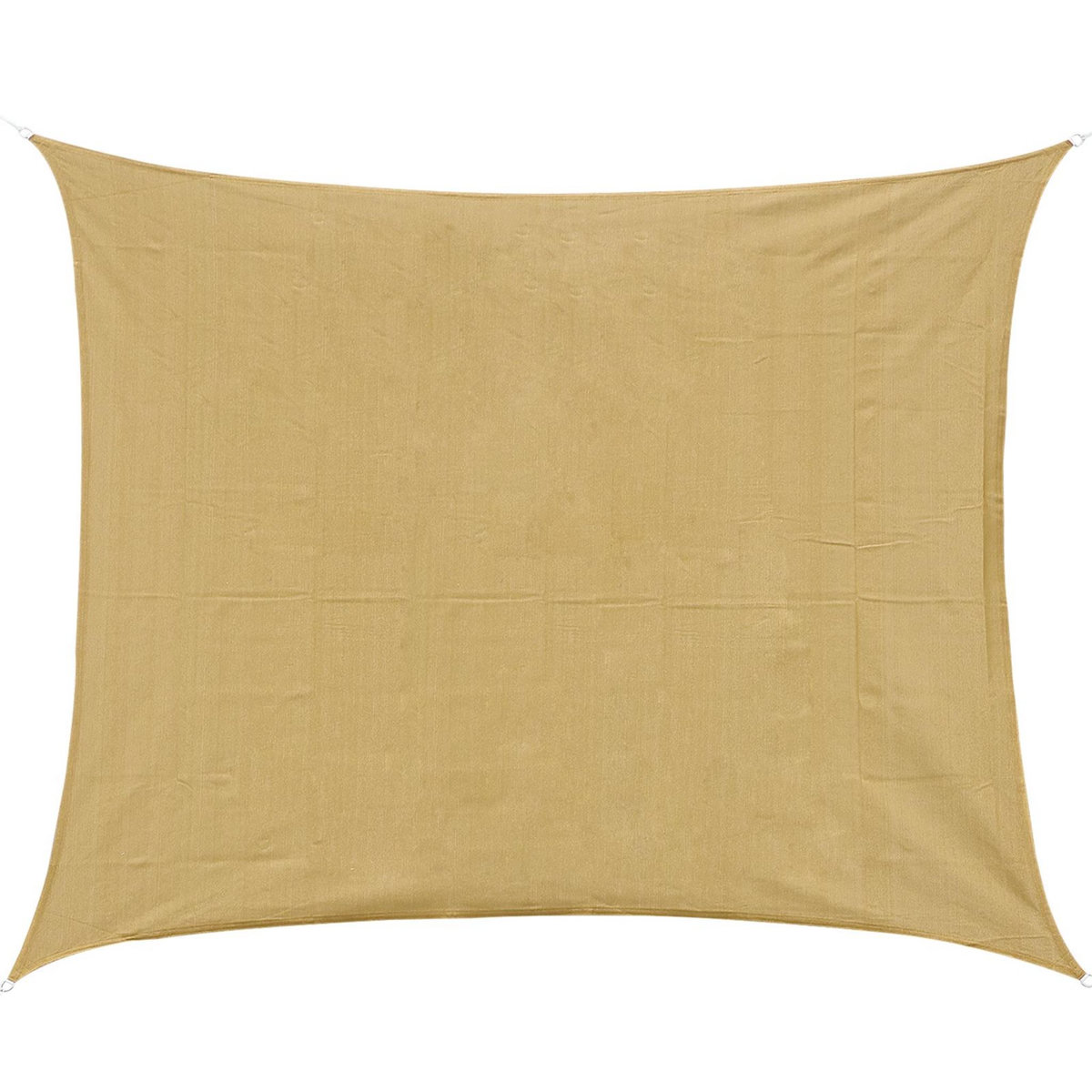 HOMCOM Voile d'ombrage rectangulaire 4x6m toile solaire taud de soleil sable