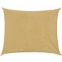 Voir la diapositive 1 : HOMCOM Voile d'ombrage rectangulaire 4x6m toile solaire taud de soleil sable