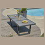Voir la diapositive 2 : Table de jardin rectangulaire - 8/10 places - Aluminium et plateau céramique - Anthracite - OLHOS