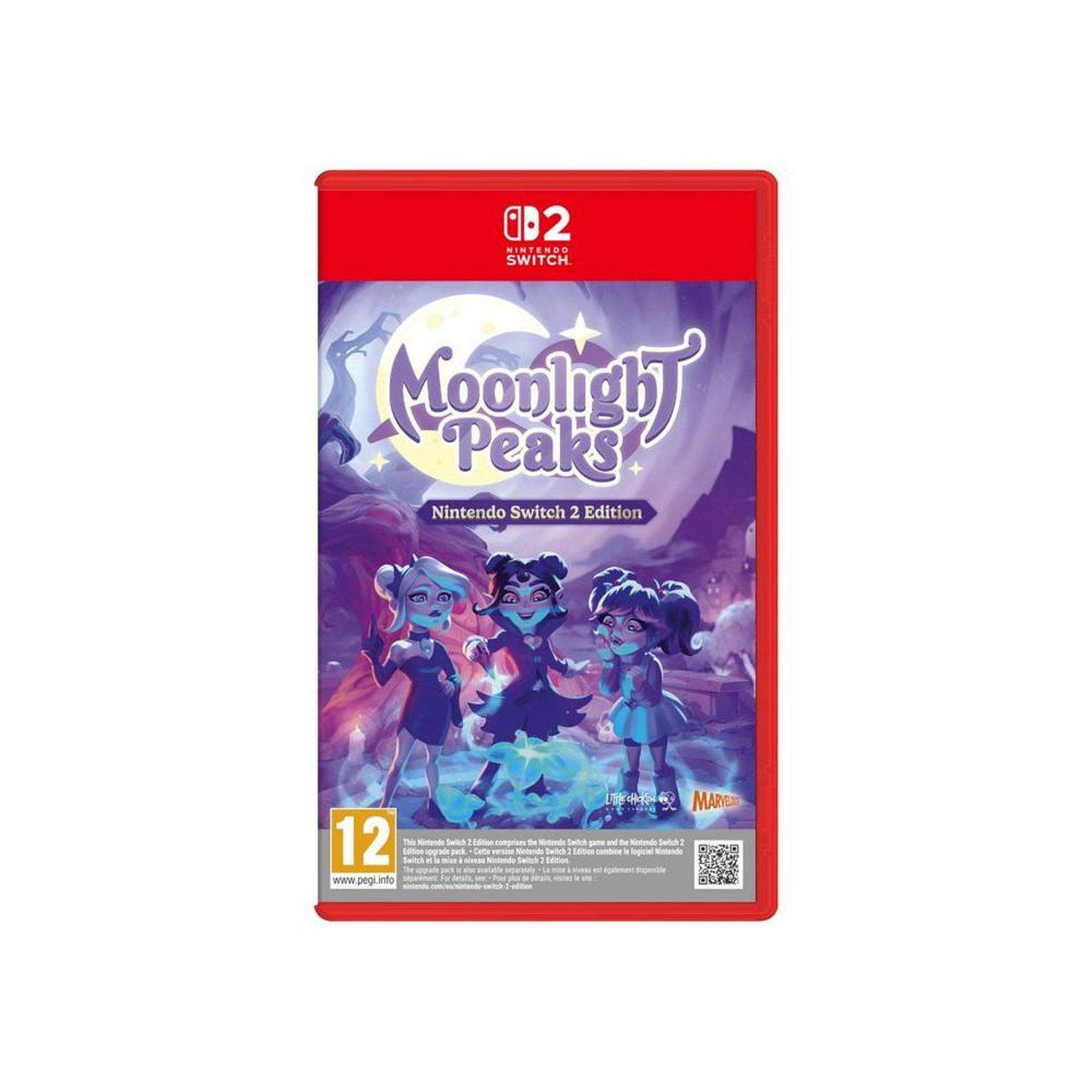 Just for games Moonlight peaks cd, simulation gestion vampire sur nintendo switch 2, 1 à 2 joueurs