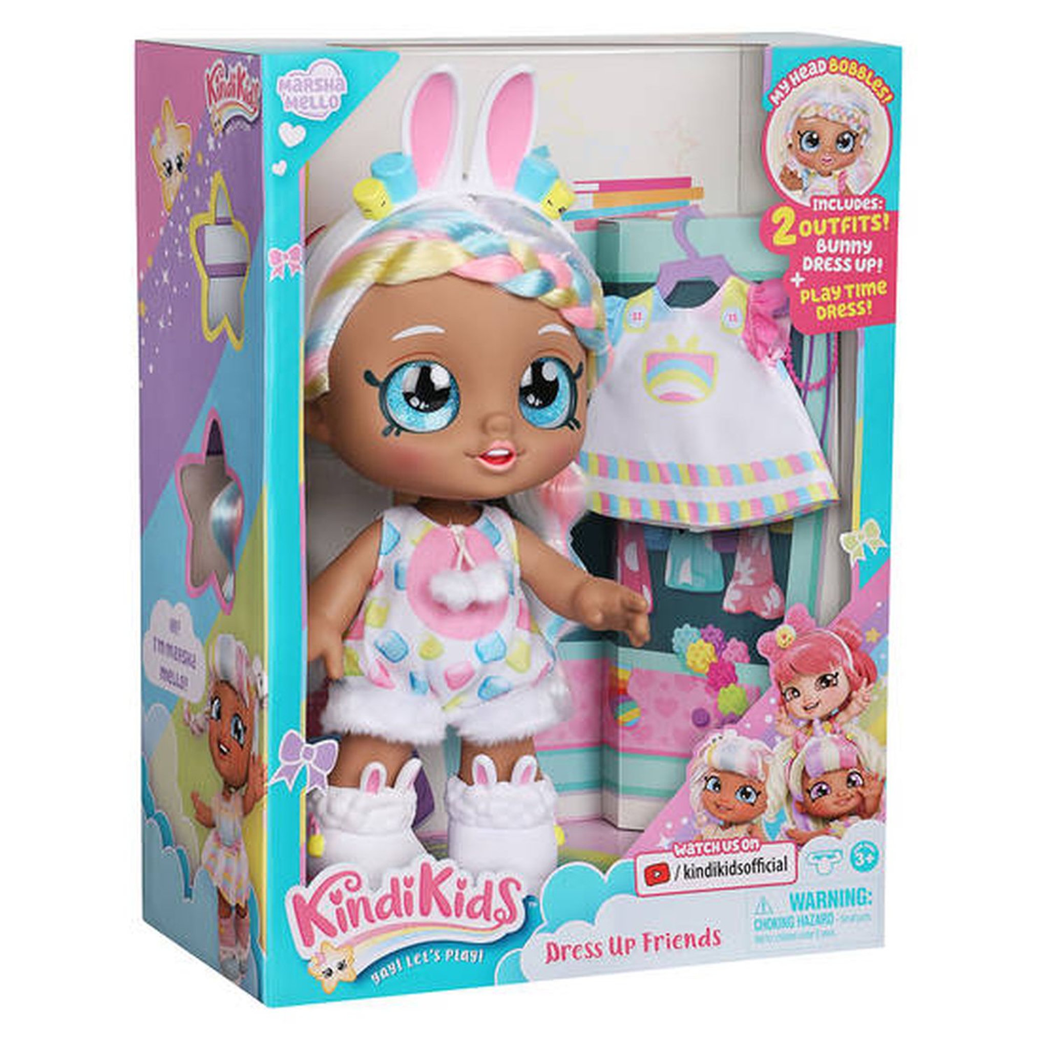 Voir la diapositive 2 : Poupée Kindy Kids - Marsha Mello