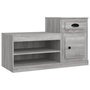 Voir la diapositive 2 : VIDAXL Armoire a chaussures sonoma gris 100x42x60 cm bois d'ingenierie
