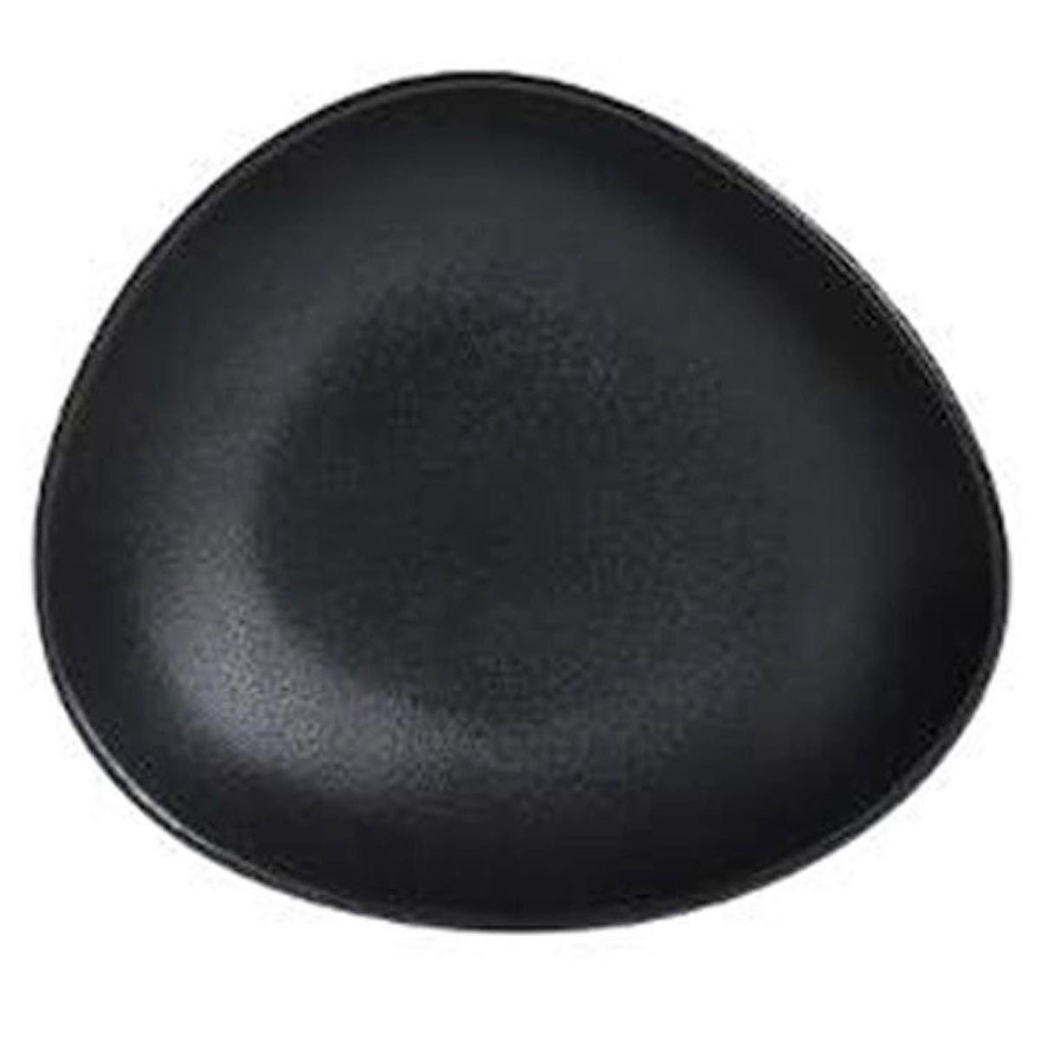 Voir la diapositive 1 : SECRET DE GOURMET Lot de 6 assiettes creuses  galet  22cm noir