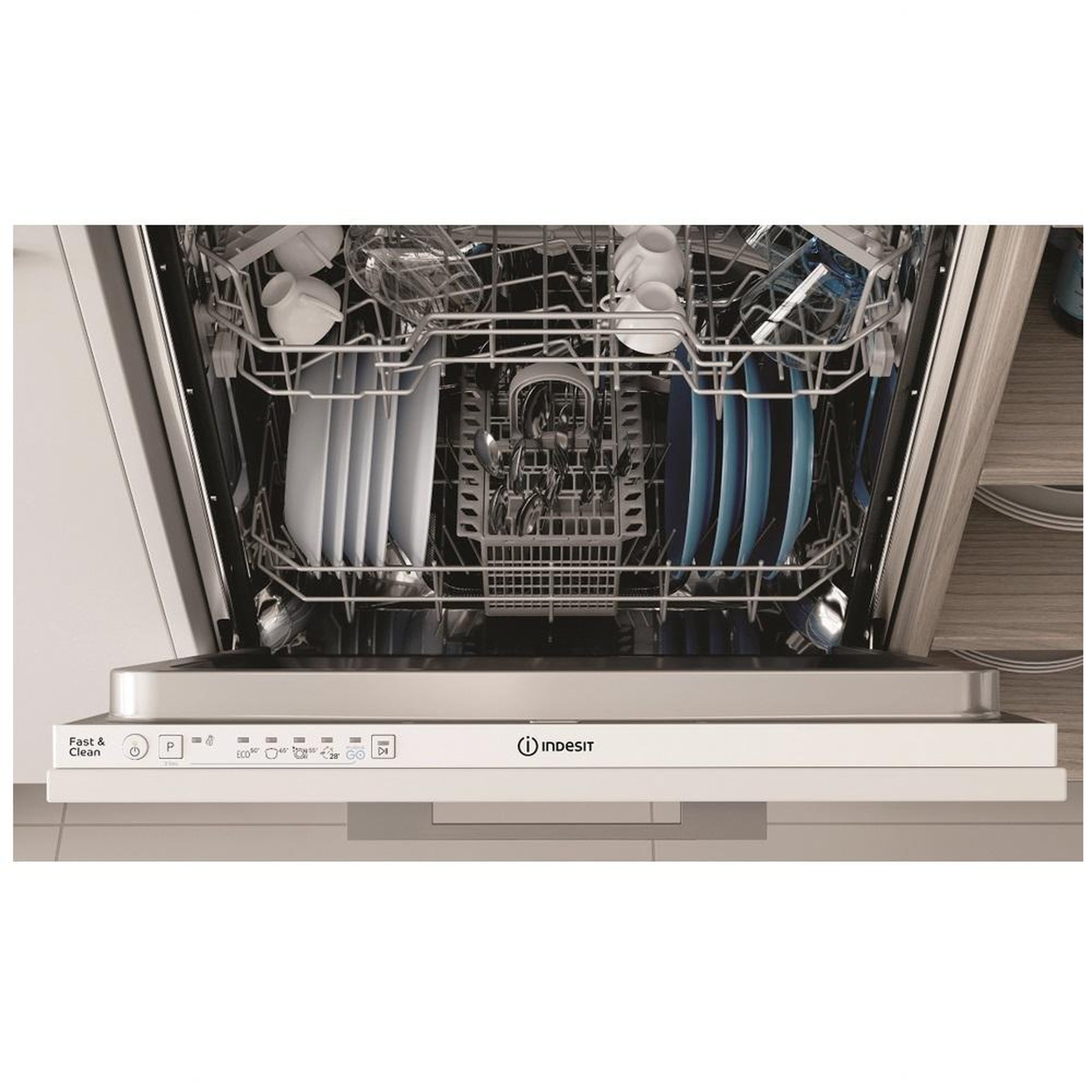 Voir la diapositive 6 : Indesit Lave-vaisselle 60cm 14 couverts 46db tout intégrable - d2ihl326