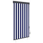 Voir la diapositive 1 : VIDAXL Store roulant d'exterieur 80x250 cm Bleu et blanc