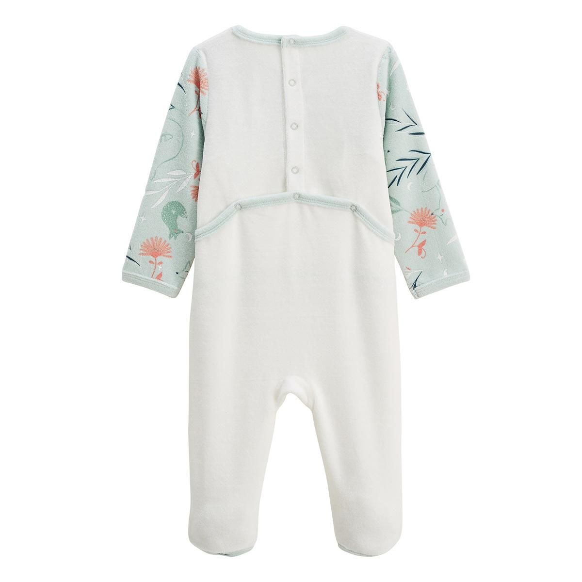 Petit Béguin Lot de 2 pyjamas bébé en velours Dina