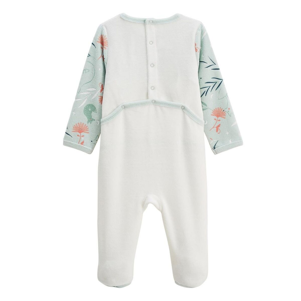 Petit Béguin Lot de 2 pyjamas bébé en velours Dina