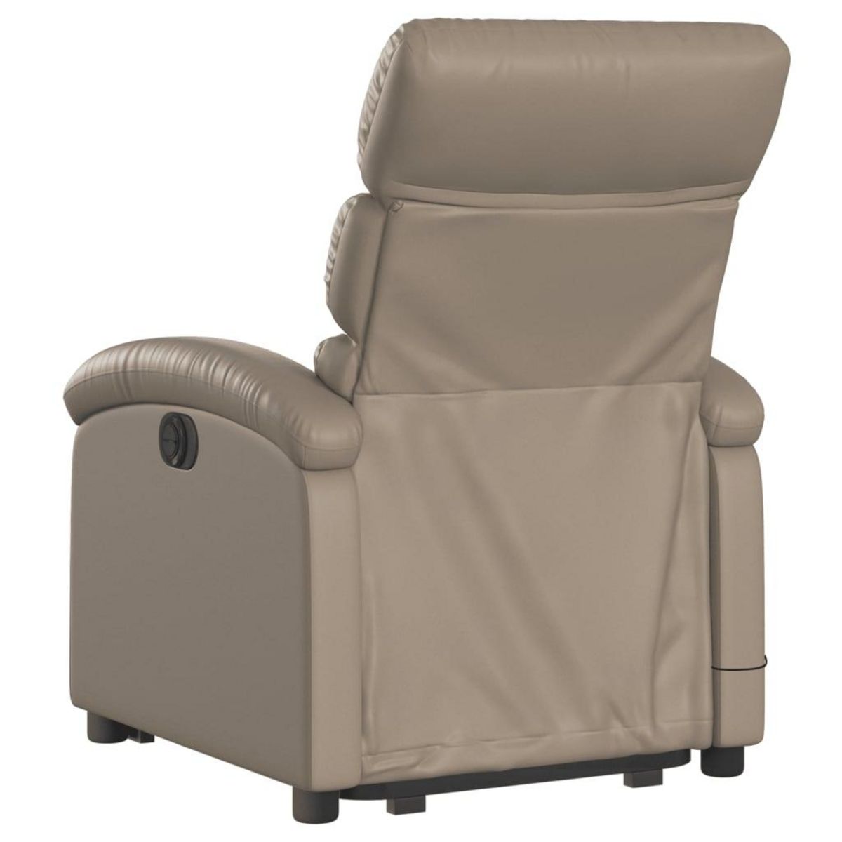VIDAXL Fauteuil inclinable de massage electrique cappuccino similicuir