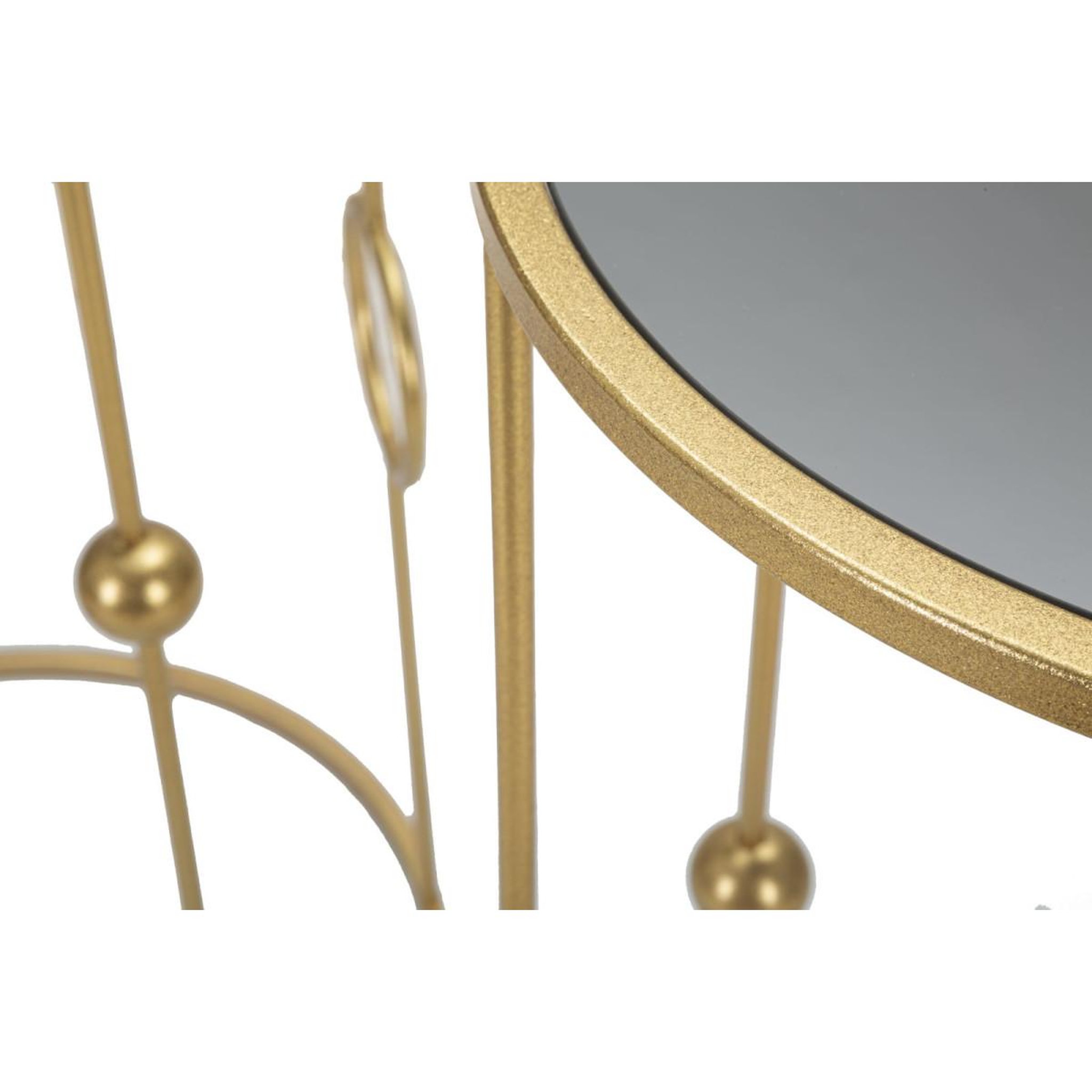 Voir la diapositive 4 : Paris Prix Lot de 2 Tables d'Appoint  Sphère  100cm Or