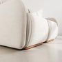 Voir la diapositive 4 : LISA DESIGN Penelope - canapé droit modulable 2 places en velours texturé