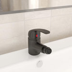 VIDAXL Mitigeur de bidet de salle de bain Gris 13x12 cm