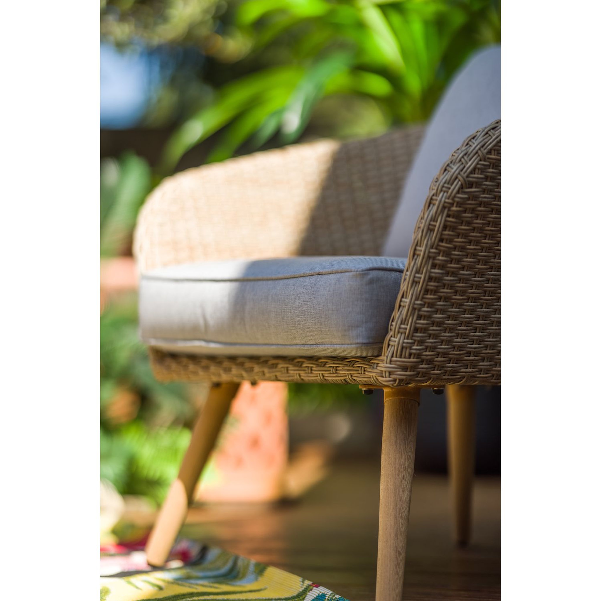 Voir la diapositive 6 : JARDILINE Salon bas de jardin - 4 places - Résine - Beige - KOH TAO