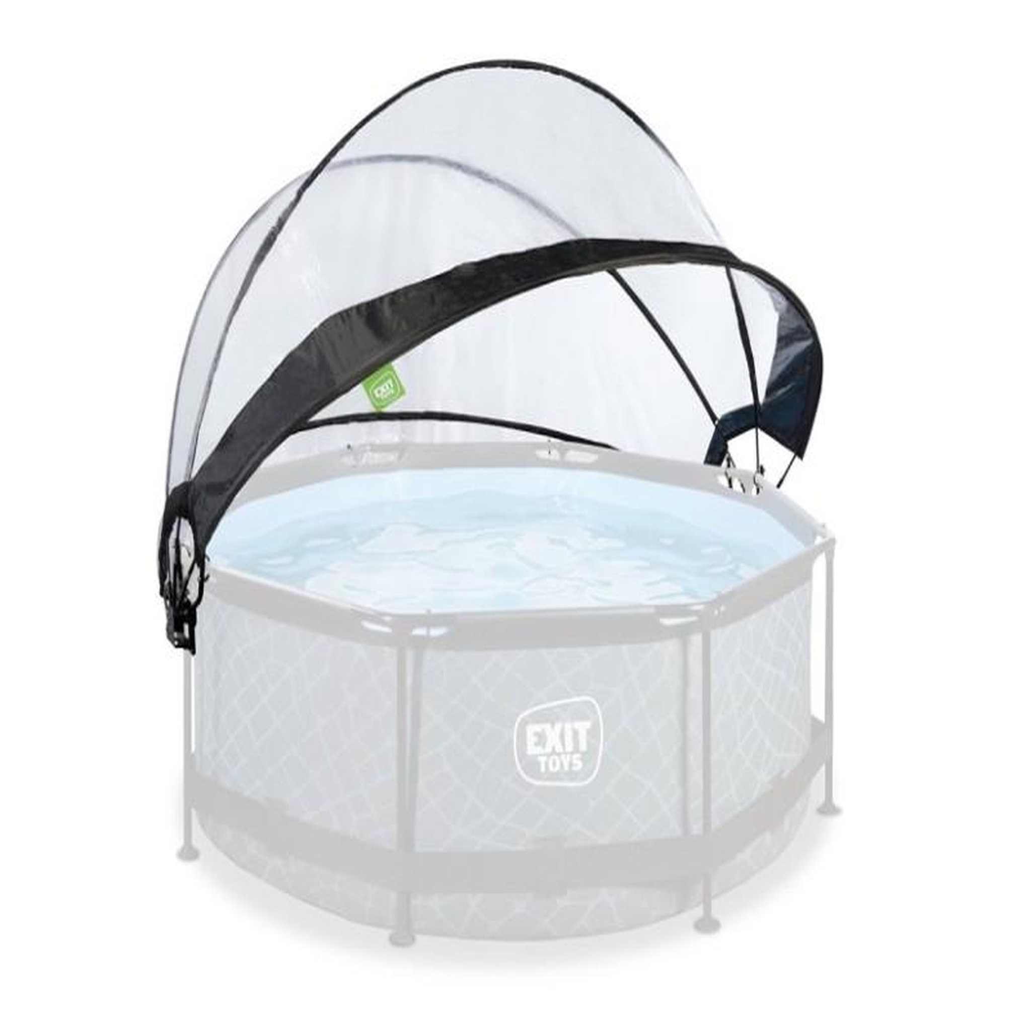 Voir la diapositive 2 : EXIT TOYS Dôme pour piscine tubulaire ronde de Ø 2,40 à 2,55 m - Exit Toys
