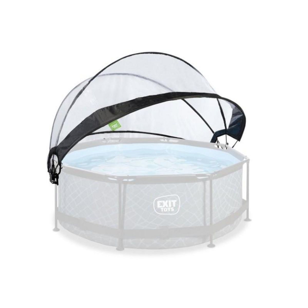 EXIT TOYS Dôme pour piscine tubulaire ronde de Ø 2,40 à 2,55 m - Exit Toys