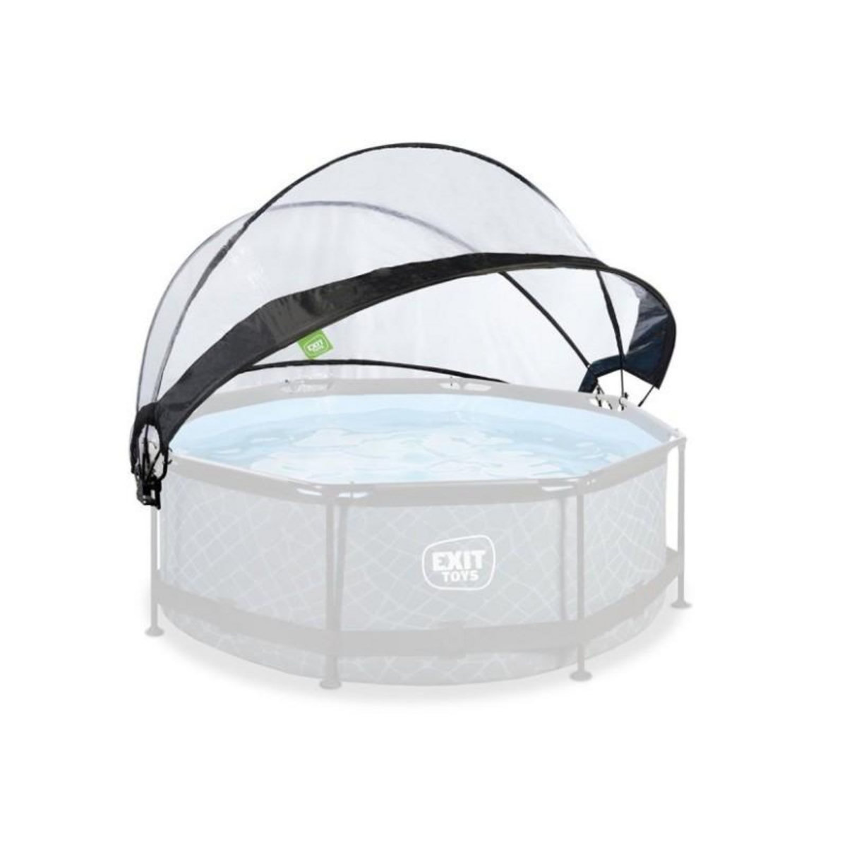 EXIT TOYS Dôme pour piscine tubulaire ronde de Ø 2,40 à 2,55 m - Exit Toys