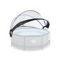 Voir la diapositive 2 : EXIT TOYS Dôme pour piscine tubulaire ronde de Ø 2,40 à 2,55 m - Exit Toys