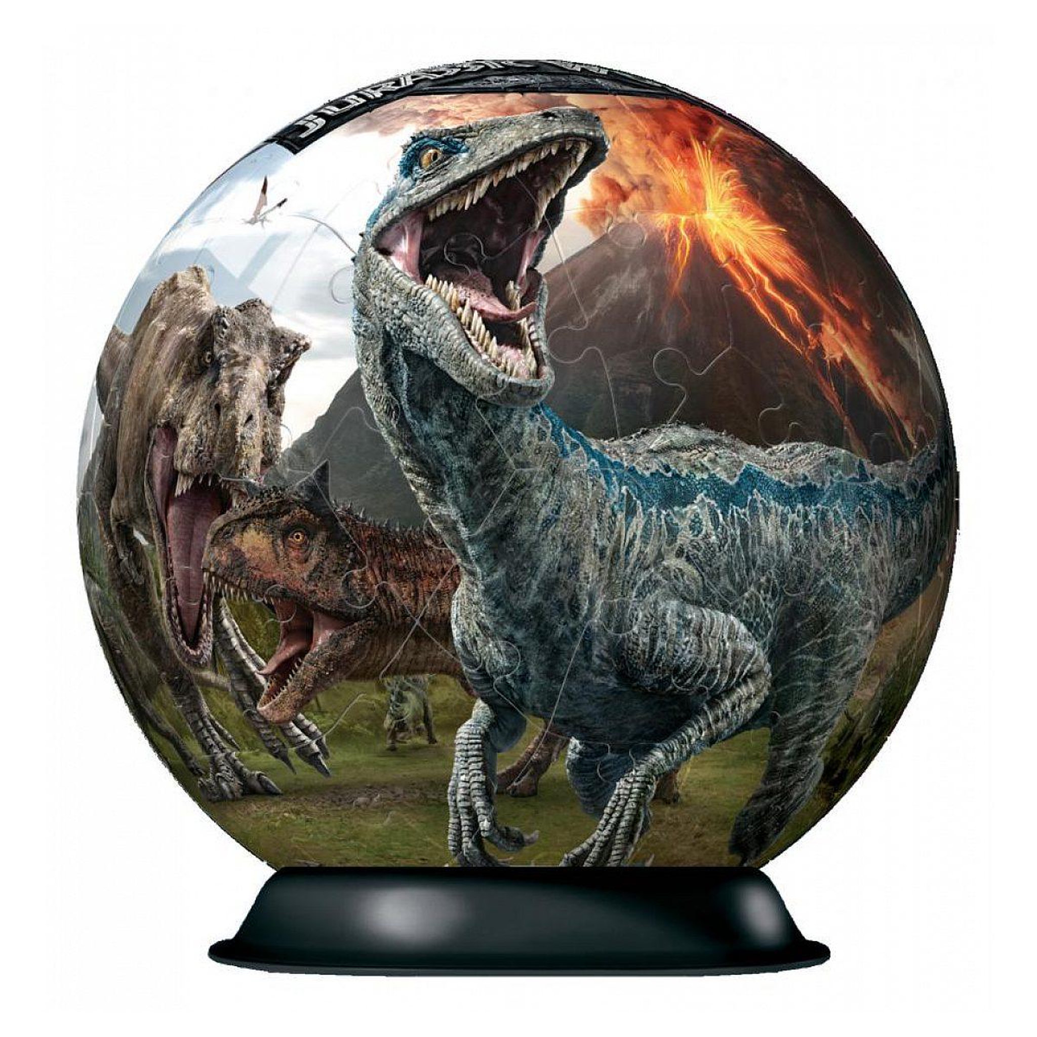 Voir la diapositive 3 : RAVENSBURGER Puzzle 3d rond 72 p - jurassic world