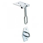 CENTRALE BRICO Crochet à levier acier HETTICH, L.80 x l.25 mm