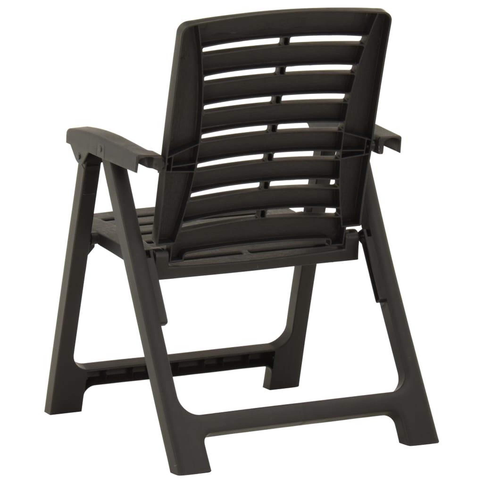 Voir la diapositive 5 : VIDAXL Chaises de jardin lot de 2 Plastique Anthracite