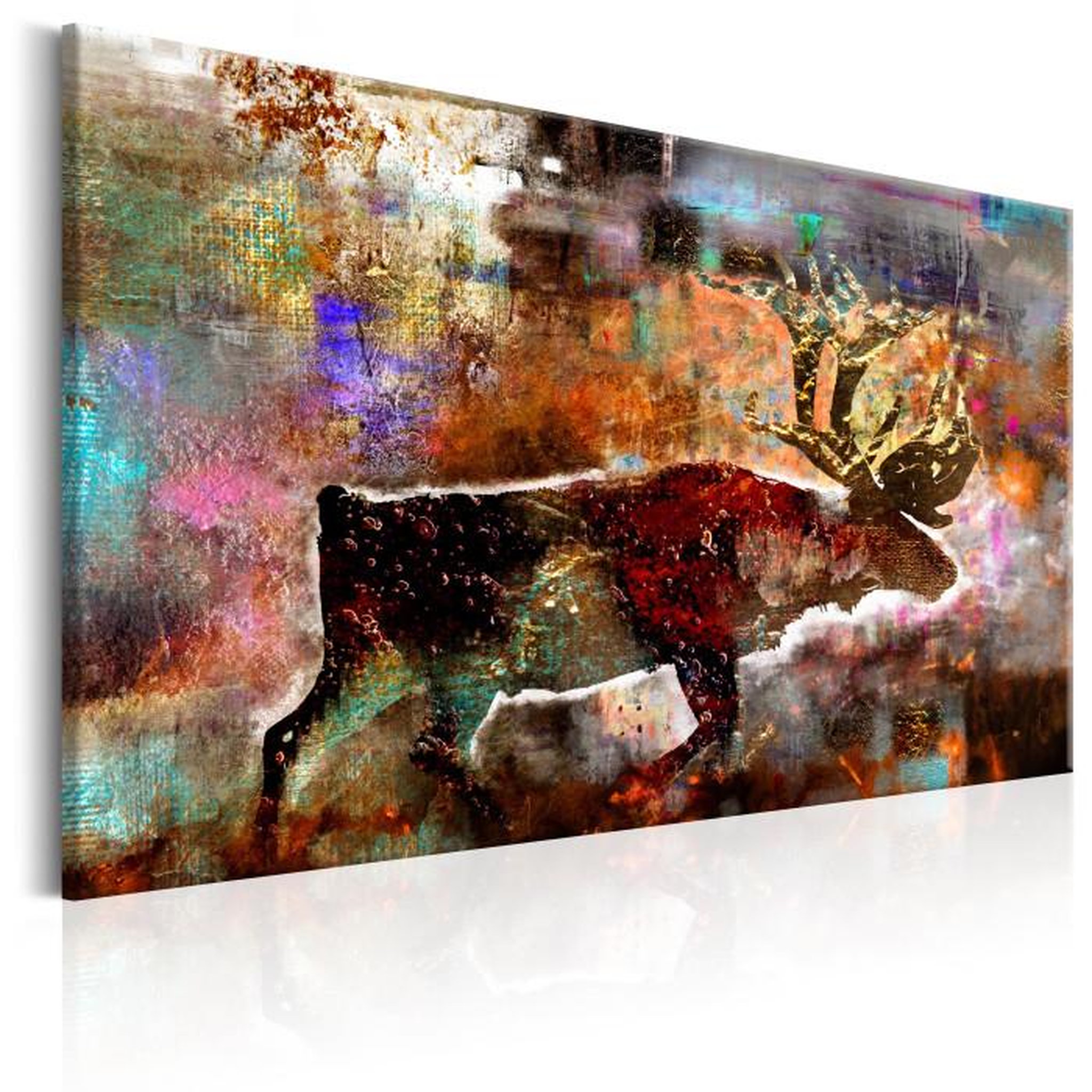 Paris Prix Tableau Imprimé  Colourful Caribou. Coloris disponibles : Multicolore
