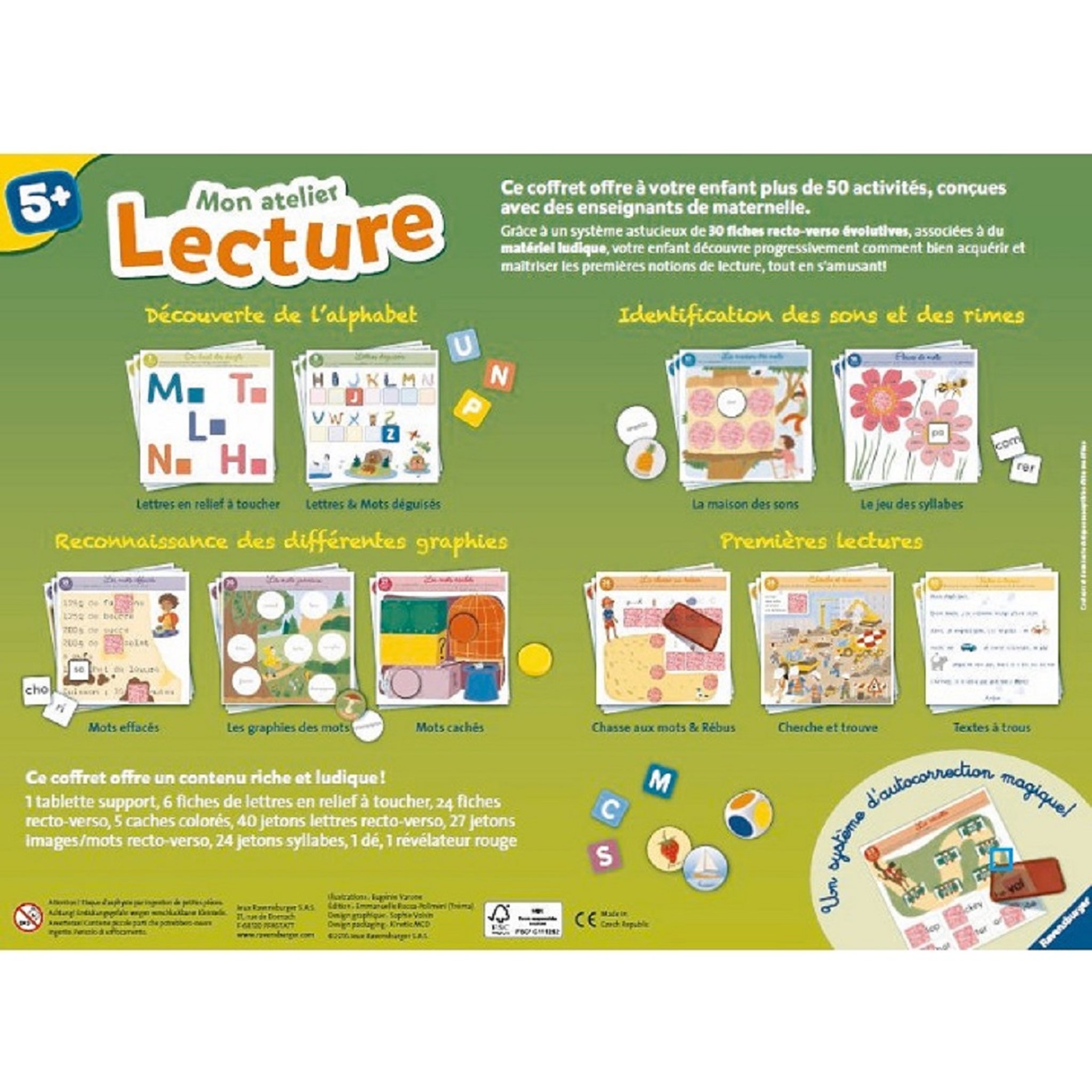 Voir la diapositive 2 : RAVENSBURGER Coffret d'activités Mon Atelier Lecture