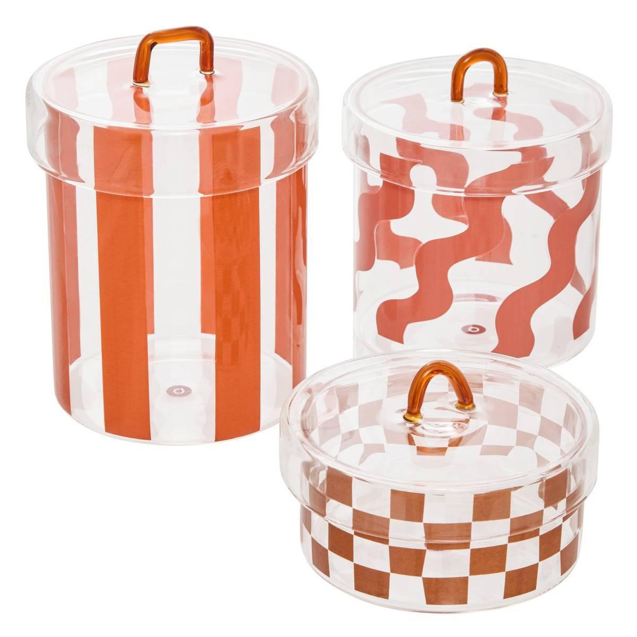ATMOSPHERA Lot de 3 boîtes déco  homy  15cm multicolore
